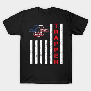 American Flag Trapping For Trappers And Hunters T-Shirt